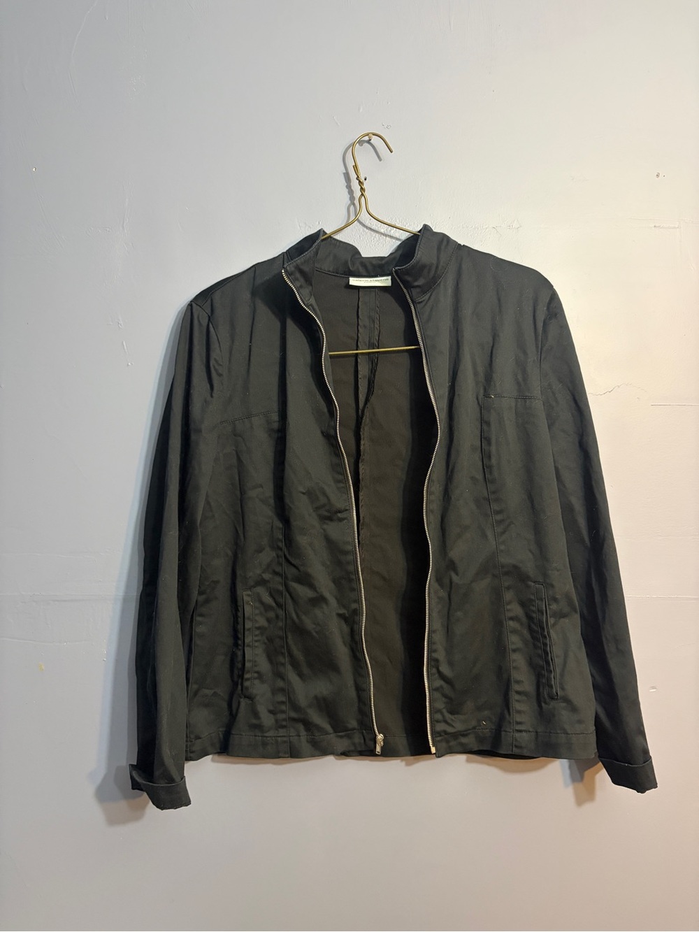 Valerie Stevens Black Zip-Front Blazer Jacket